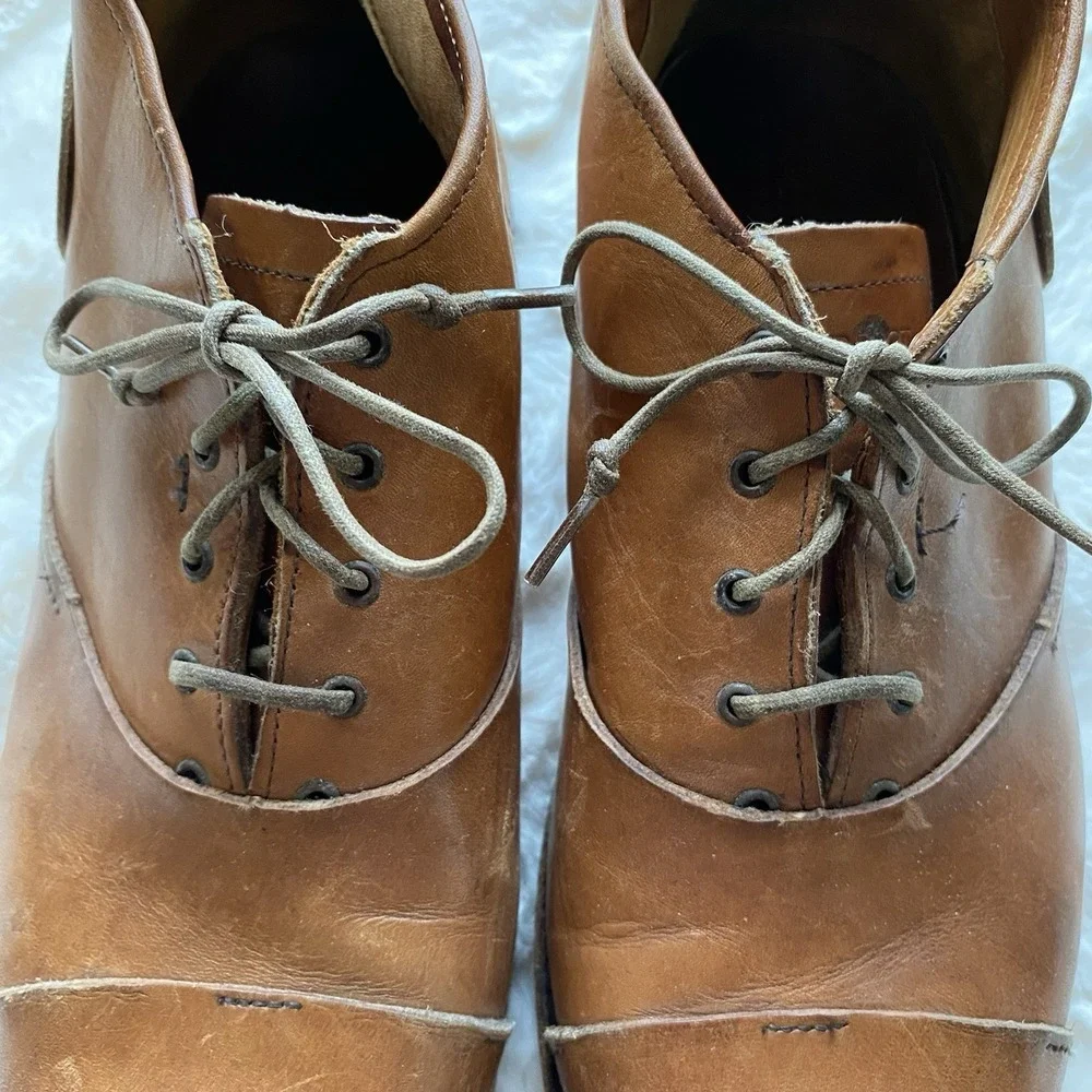 Timberland Boot Company Leather Boots Men's Size 7 Lace Up Cap Toe Shoes‎ 10328